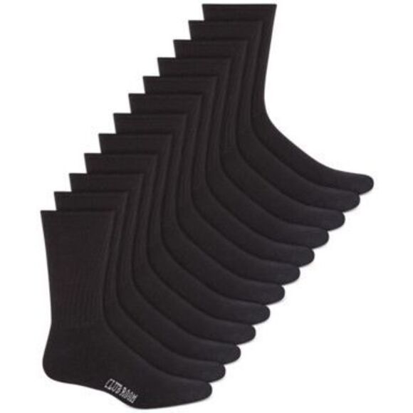 Club Room Mens 12 Pack Cushioned Crew Socks Size Socks 10 -13 - Picture 1 of 3